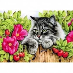 Deimantinis paveikslas Rose Hedge WD2425