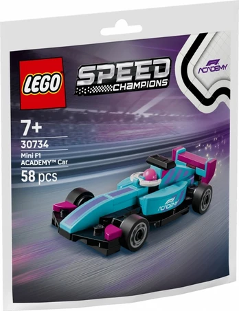 LEGO Speed Champions 30734 Mažas F1 ACADEMY bolidas