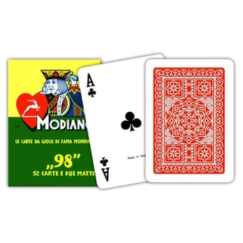 ''98'' pokerio kortos (raudonos)