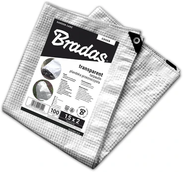 Armuotas sodo tentas Bradas Leno Cristal, 3 x 3 m, 100 g/m²