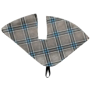 Skirt protector 26-28″ Selle Monte Grappa artificial leather beige, blue-black checkered