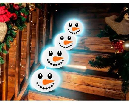 Fiesta Snemand LED balloner, 5 stk