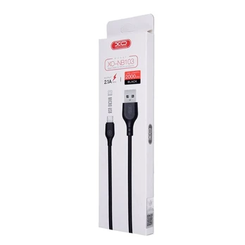 Xo Nb103 Usb - Microusb kabelis, 2m, 2.1a, juodas