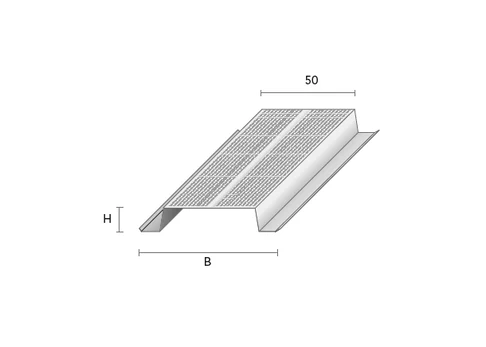 Profilis GK MP Omega h-16mm, 3000mm, Favor
