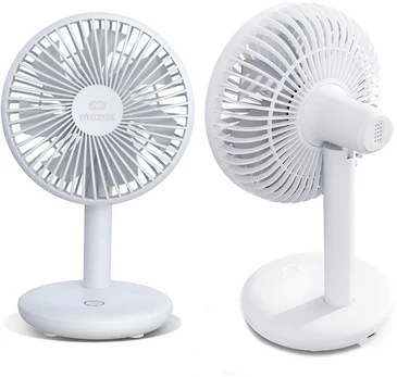 Mozos belaidis ventiliatorius su baterija FS02 baltas