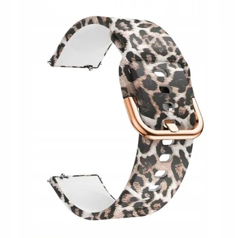 BestAccessories, silikoninė išmaniojo laikrodžio apyrankė, plotis 22 mm, panteros raštas