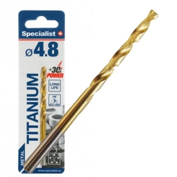 Metalinis grąžtas Specialist+ Titan, 4.8 mm