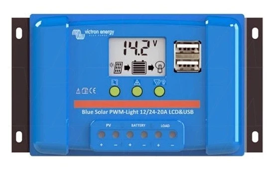 Victron Energy BlueSolar PWM-LCD&USB 12/24V-5A