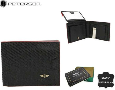 Natūralios odos piniginė vyrams Peterson PT229