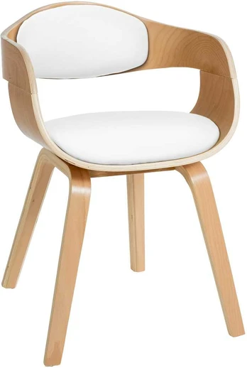 Kėdė 'Kingston Leatherette natura/baltas