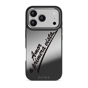 Amor - iPhone 17 Pro Case, Elite Mirror Dark (MagSafe) / Silver
