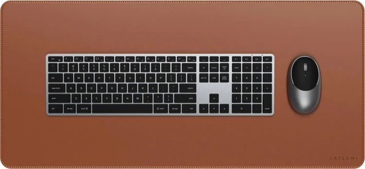 No Name Satechi Premium Desk Mat - vegan leather mat (brow