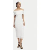 MICHAEL Michael Kors Kasdieninė suknelė MS683E1KS1 Balta Slim Fit