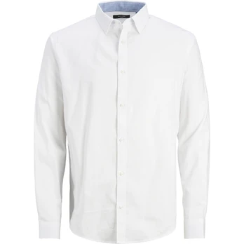 Marškiniai vyrams, Balta, JPRBLABELFAST SHIRT L/