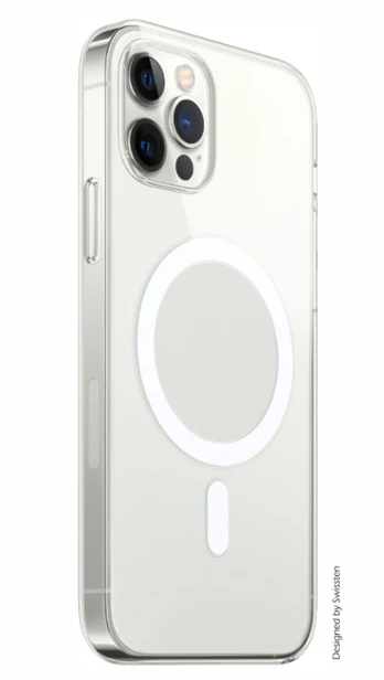Telefono dėklas Swissten MagStick, Apple iPhone 13, skaidri