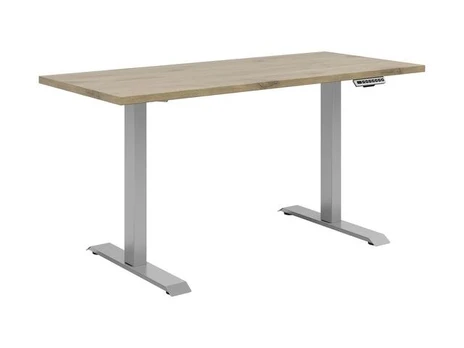 Rašomasis stalas Connect, 135x68 cm, rudas/pilkas