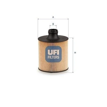 Alyvos filtras UFI 25.284.00