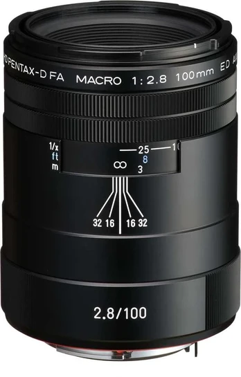 Objektyvas HD Pentax D-FA 100mm f/2.8 Macro ED AW lens, juodas