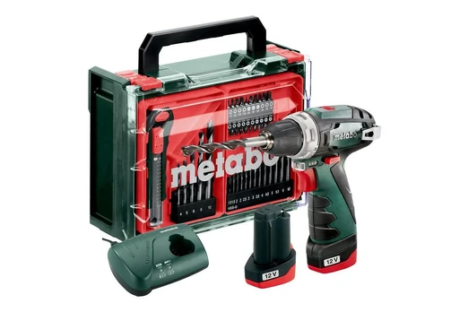 METABO suktuvas BS BASIC SET 12V + 41 ACC 34/17Nm 2x2,0Ah POWERMAXX