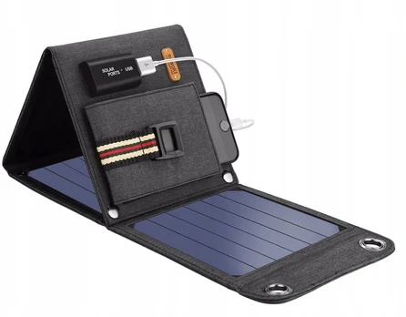 Choetech 14w sulankstomas saulės panelis Usb įkroviklis su krepšiu