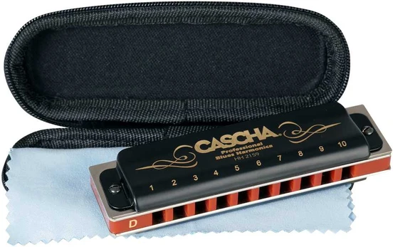 Lūpinė armonikėlė D Cascha Professional Blues Diatonic HH 2159