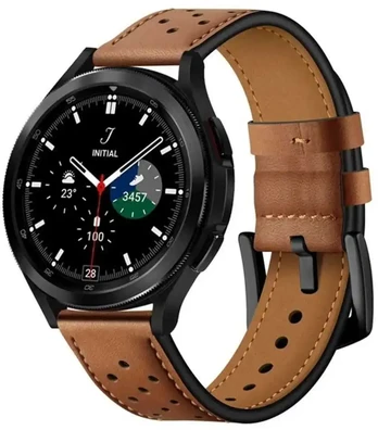 Ruda apyrankė Samsung Galaxy Watch 4 / 5 / 5 Pro / 6 laikrodžiui "Tech-Protect Leather"