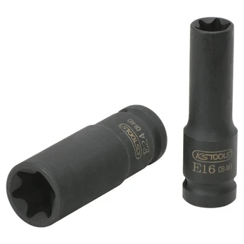 Smūginė galvutė ilga ETorx, 1/2", E24, KS Tools