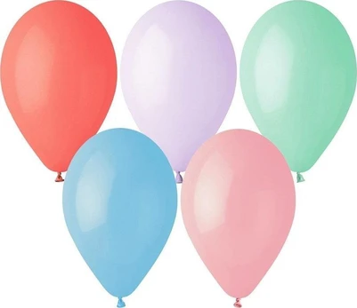 GoDan Balloons macarons margaspalviai MIX 25cm 100vnt.