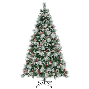 CostwayKalėdų eglutė su LED lemputėmis 215cm