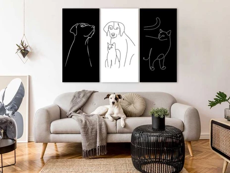 Artgeist Paveikslas - Domestic Animals (3 Parts)