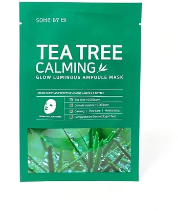 Some By Mi, Tea Tree, Calming, Sheet Mask, For Face, 25 g