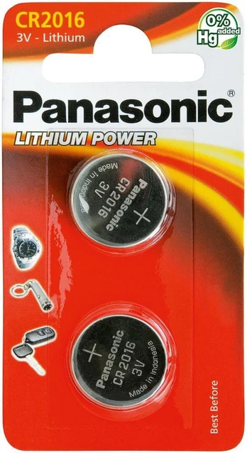 Elementai PANASONIC LITHIUM CR2016 - 2BP (M1516)