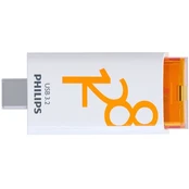 Philips USB 3.2 128GB Click Series Gen 1 USB-C kaina