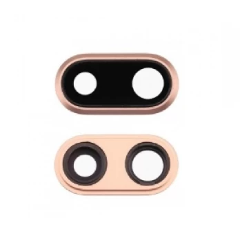 iPhone 8 Plus kameros stikliukas su rėmeliu auksinis ORG