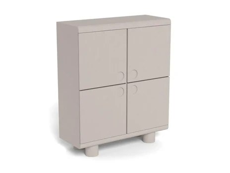 Magee cabinet, Top MDF grey , Base MDF grey , 100x40x120 cm
