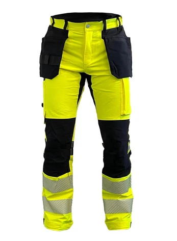 Darbo kelnės BoSafetyTENSION PLUS 4-way stretch TENSION PLUS Hi-vis Class 2