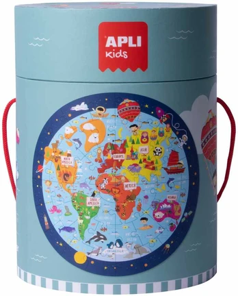 Dėlionė Apli World Map Apskritas 48 Dalys 50 cm