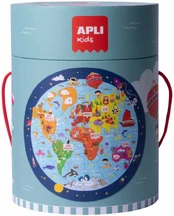 Dėlionė Apli World Map Apskritas 48 Dalys 50 cm kaina