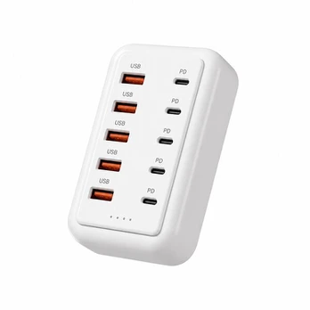 10 prievadų USB-C greito įkrovimo stotelė, 1 vnt.