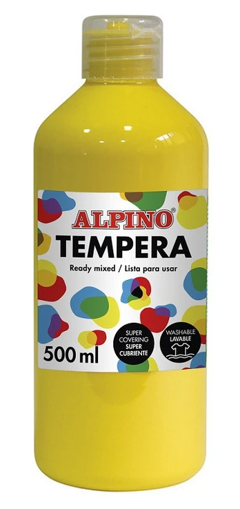 Guašas (tempera) ALPINO, geltona, 500 ml
