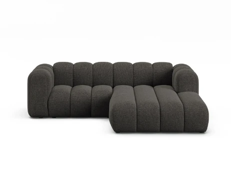 Modular Right Corner Sofa, "Lupine", 3 Seats, 230x177x70, Dark Grey