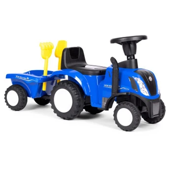 Paspiriamas traktorius EcoToys, mėlynas