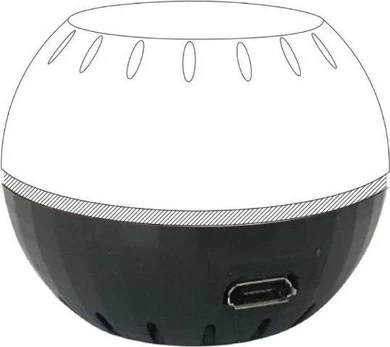 Shelly H&T USB maitinimo šaltinis, skirtas temperatūros ir drėgmės jutikliui (juodas)