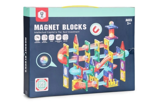 Magnetinis konstruktorius Marble Run, 105 vnt., įvairių spalvų