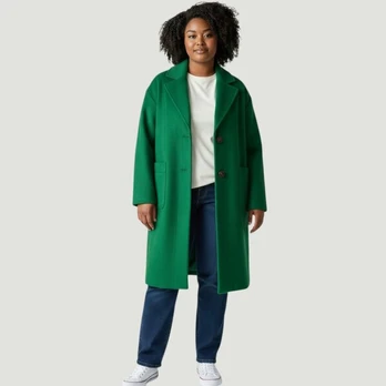 Žalias moteriškas paltas, 4XL dydis, BPC collection, 4XL