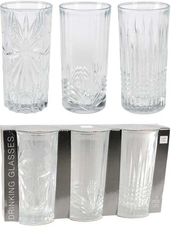 EXCELLENT HOUSEWARE - Stiklinė, 380 ml, 3 vnt.
