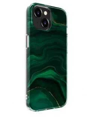 Evelatus iPhone 15 PC Individualus spausdinimo dizainas Marble Apple Green