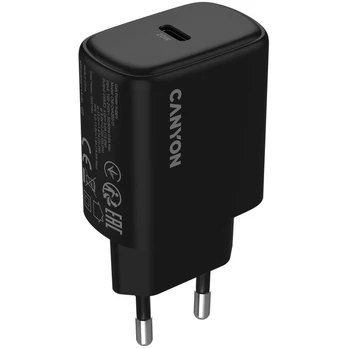 CANYON įkroviklis OnCharge 200 20W 1xPD EU Juodas