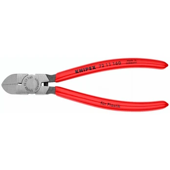 Žnyplės plastikui 45° 160mm KNIPEX