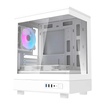 DarkFlash DB330M White Computer Case (+3 Fans) v2
